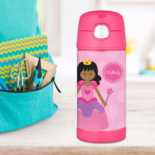 Cute Princess Personalized Thermos Bottle - Give Wink