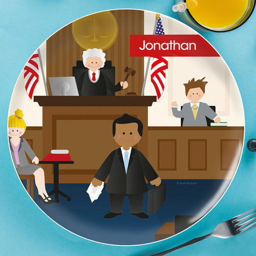 Legally Correct Boy Personalized Kids Plates - Give Wink