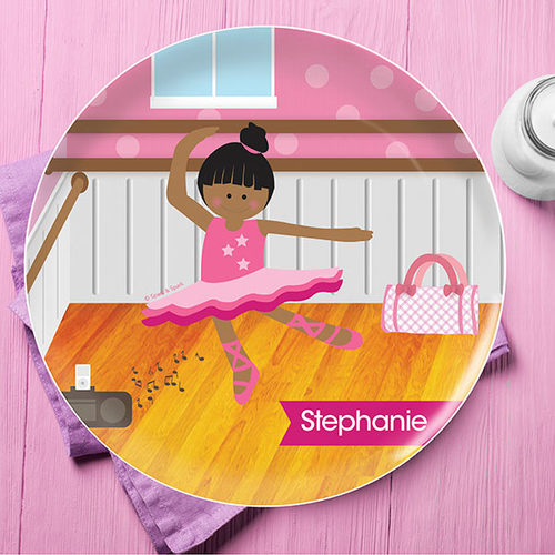 Ballerina Studio Personalized Kids Plates - Give Wink