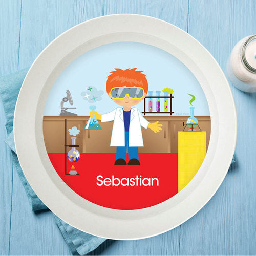 Cool Scientist Boy Personalized Kids Bowl - Give Wink