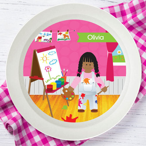 Artist at Work Personalized Kids Bowl - Give Wink