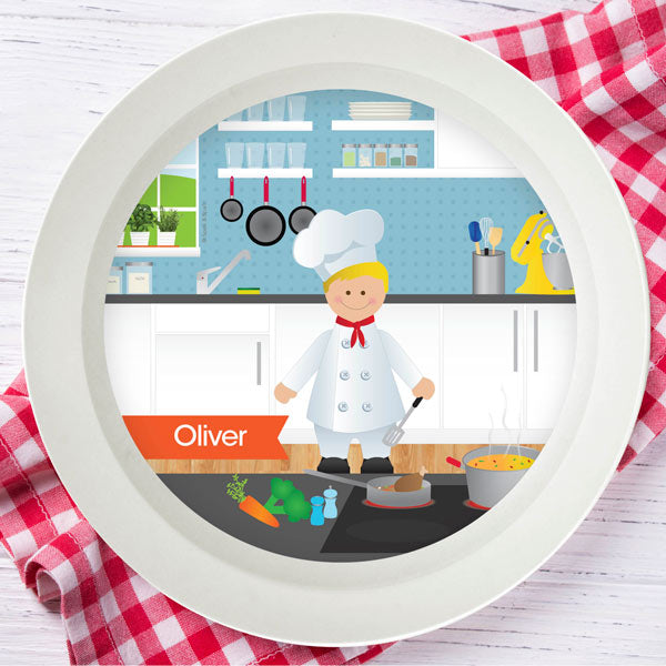 The Boy Chef Personalized Kids Bowl - Give Wink