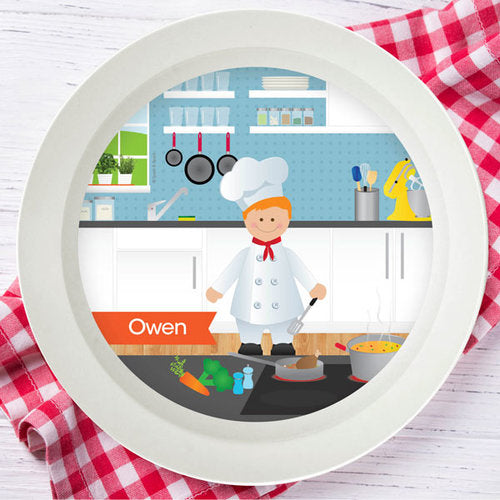 The Boy Chef Personalized Kids Bowl - Give Wink
