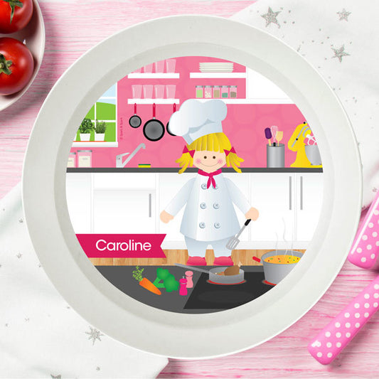 The Girl Chef Personalized Kids Bowl - Give Wink