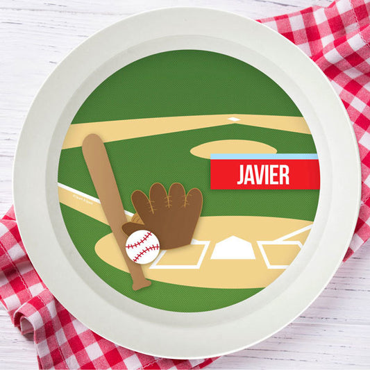 Baseball Fan Personalized Kids Bowl - Give Wink