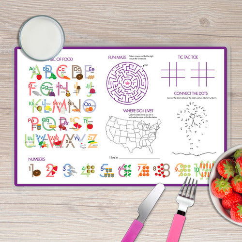 Bright Butterflies Personalized Kids Placemat - Give Wink