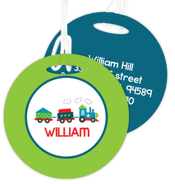 Choo Choo Train Personalized Bag Tag - Give Wink