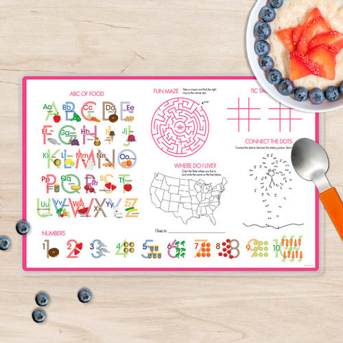 Field of Flowers Personalized Kids Placemat - Give Wink
