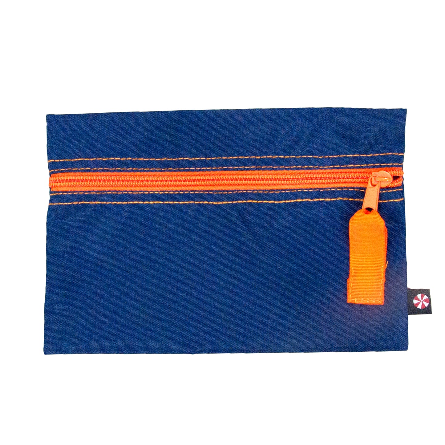 Navy / Orange Flat Pouch - Give Wink