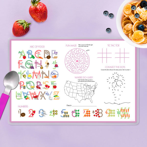 Happy Hearts Personalized Kids Placemat - Give Wink