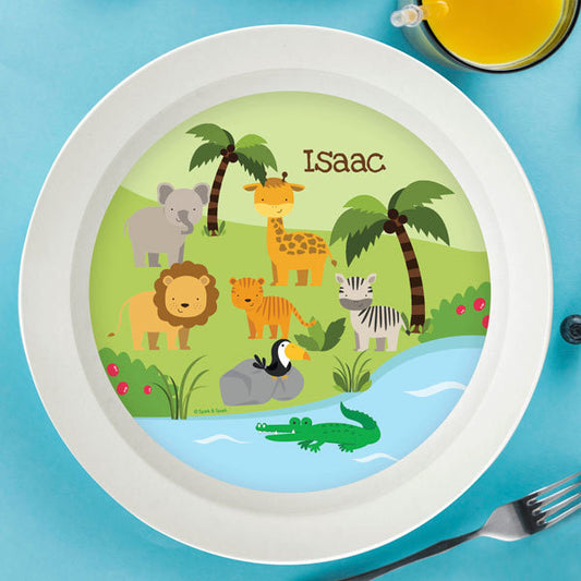Jungle Fever Personalized Kids Bowl - Give Wink
