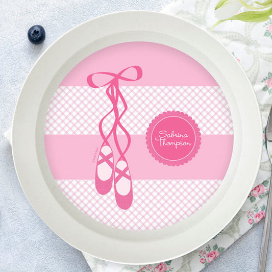 My Ballerina Shoes Personalized Kids Bowl - Give Wink