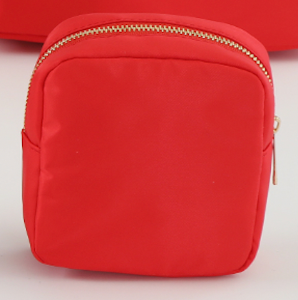 Essentials Nylon Pouch - Red - Give Wink