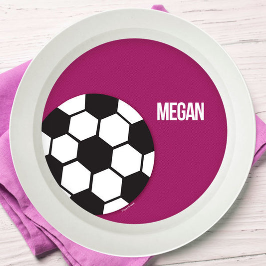 Soccer Fan Personalized Kids Bowl - Give Wink