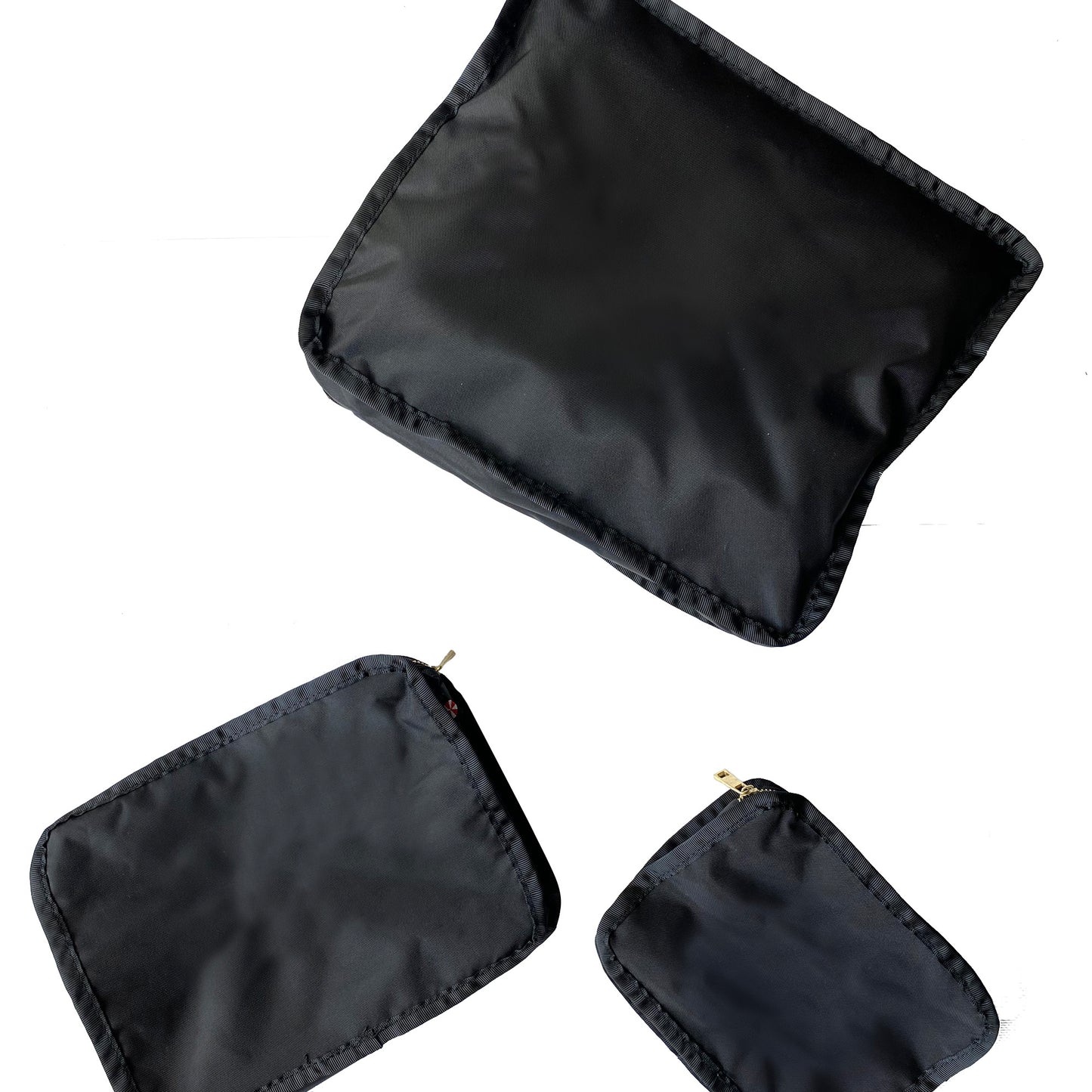 Personalized Nylon Black Brass Organizing Trio - Give Wink