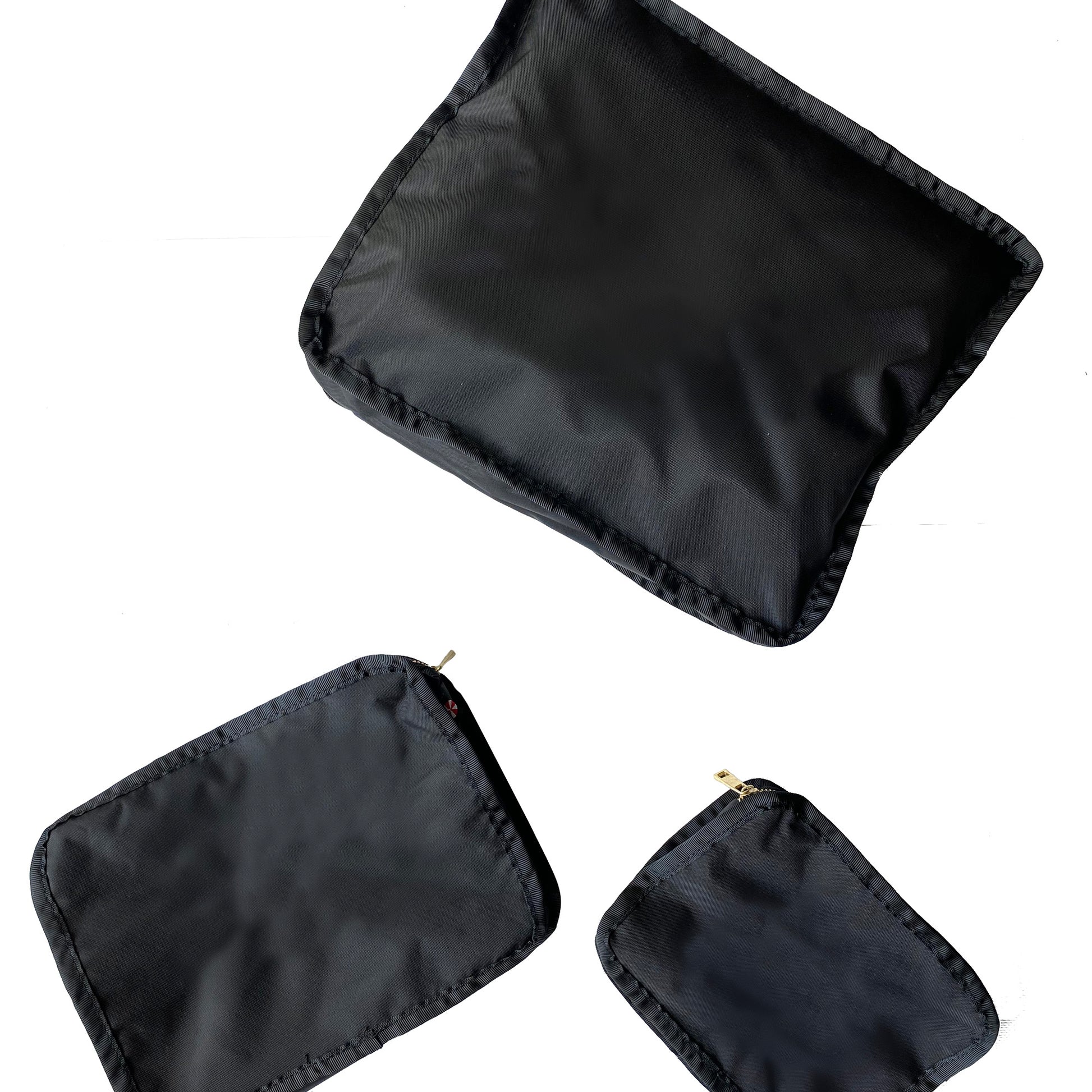 Personalized Nylon Black Brass Organizing Trio - Give Wink