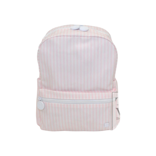 Personalized Small Nylon Backpack Pink Stripe - Give Wink