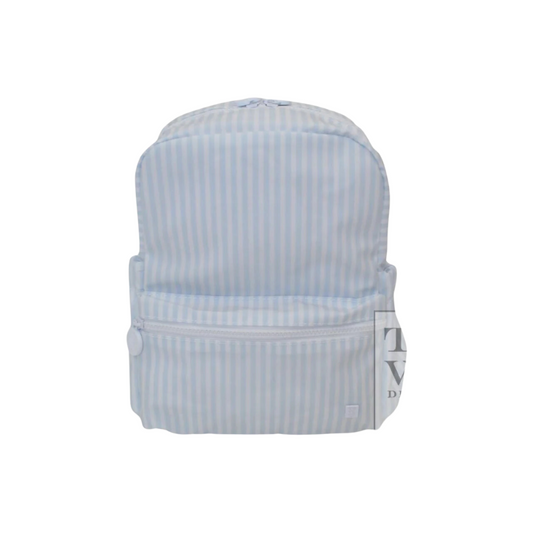 Personalized Nylon Small Backpack Blue Stripe - Give Wink