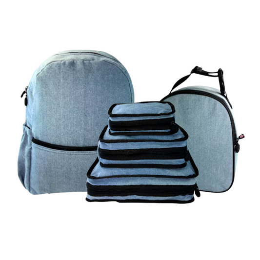 Too Cool for School Big Kid Bundle - Denim - Give Wink