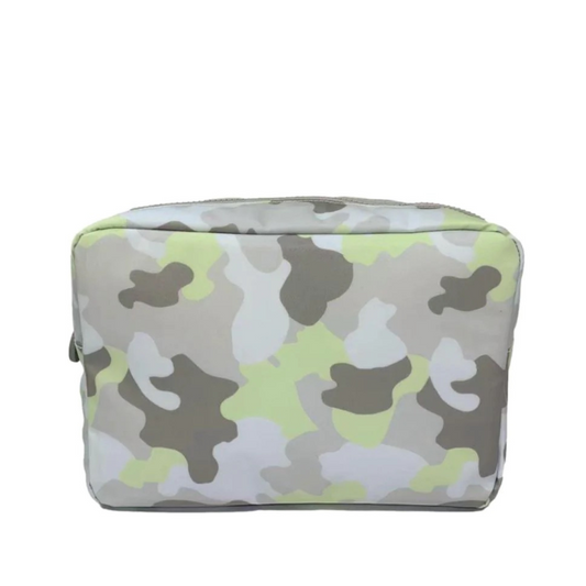 Personalized Big Glam Green Camo Pouch - Give Wink