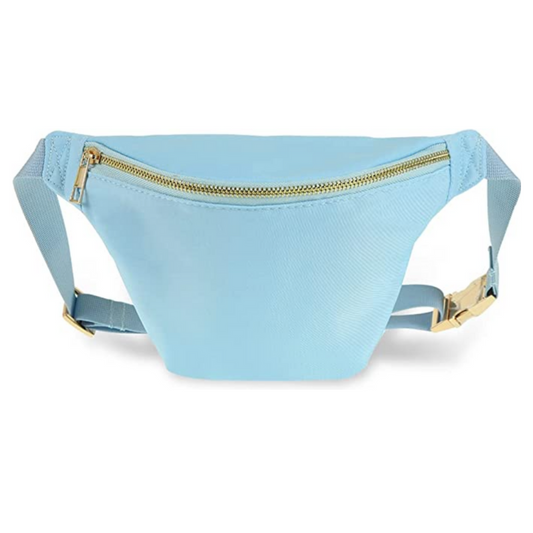 Essentials Large Nylon Fanny Pack - Blue - Give Wink