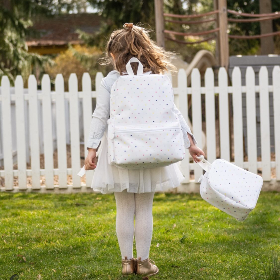 Personalized Nylon Love Hearts Backpack - Give Wink