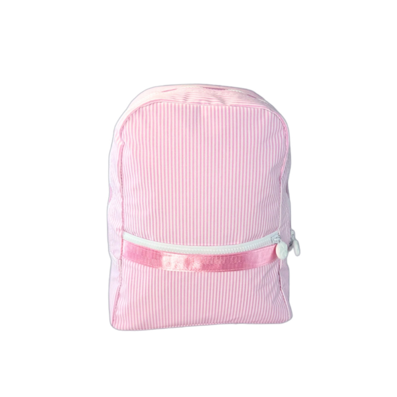 Personalized Glossed Stripe Pink Small Backpack - Give Wink