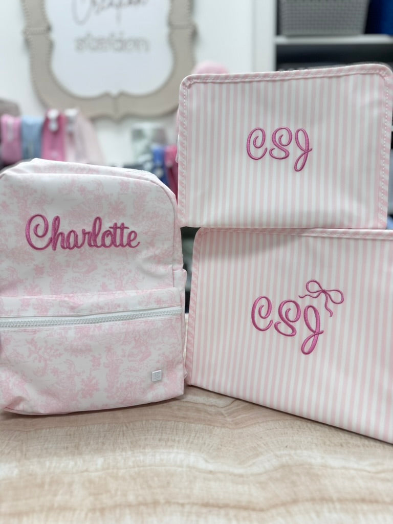 Personalized Nylon Stripe Pink Duet - Give Wink