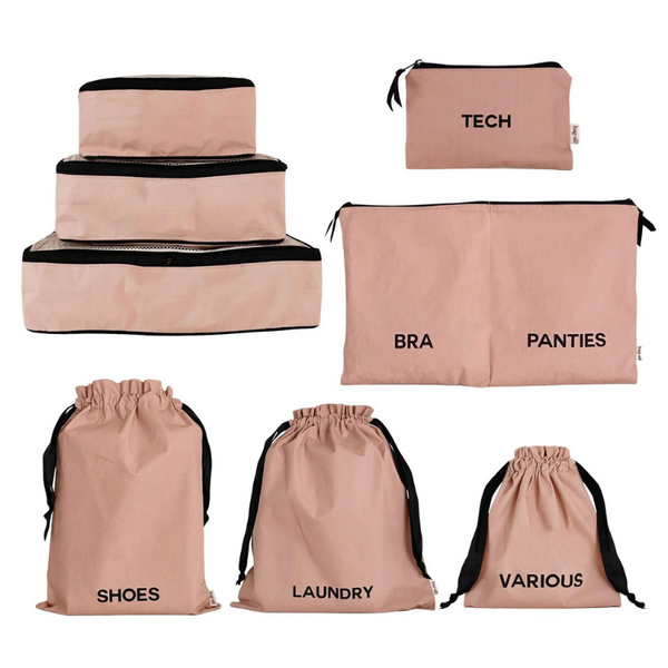 Canvas Travel Pack - Pink/Blush - Give Wink