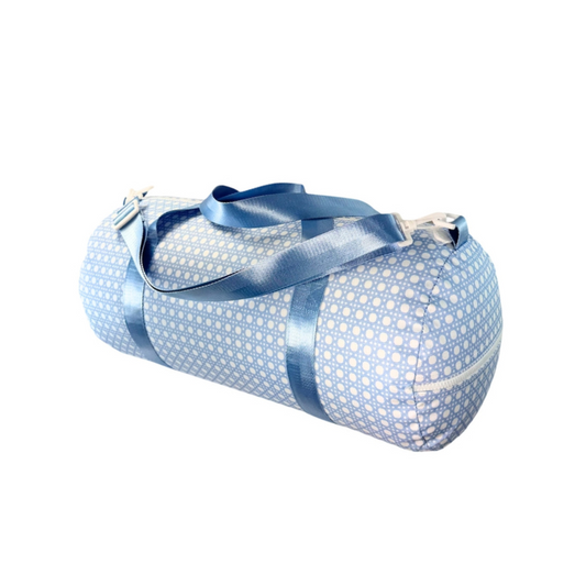 Personalized Glossed Bungalow Blue Weekender - Give Wink