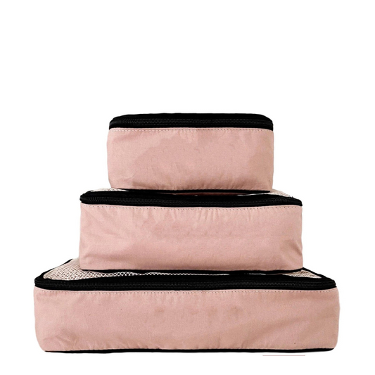 Canvas Packing Cubes - Pink/Blush - Give Wink
