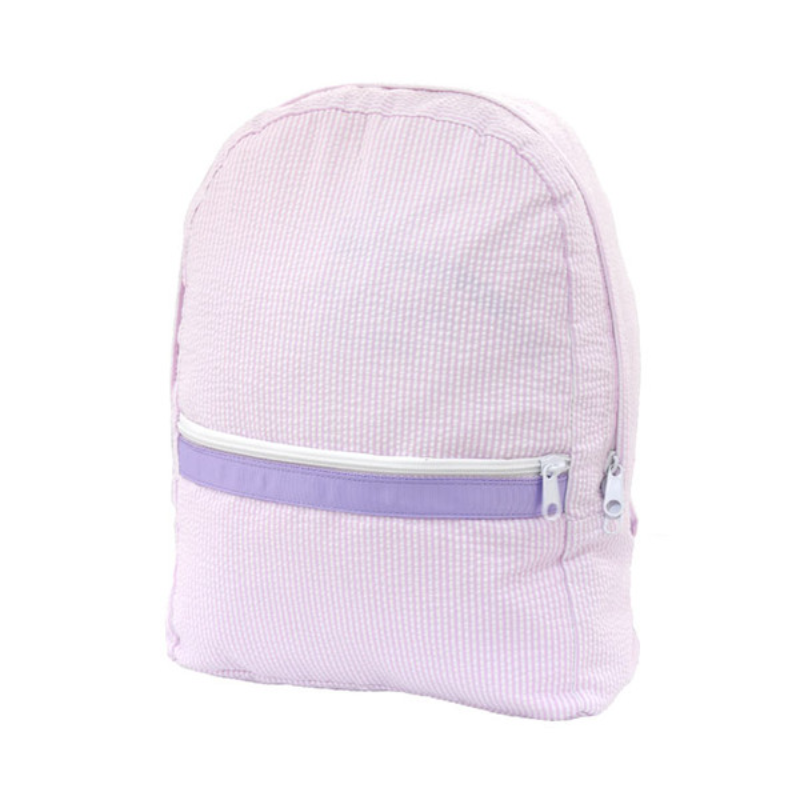Personalized Seersucker Princess Large Backpack - Give Wink