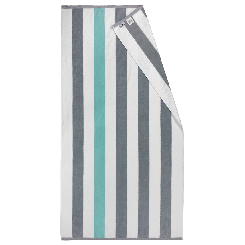 Personalized Grey/Mint Towel for Camp - Give Wink