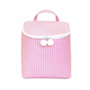 Personalized Nylon Pink Gingham Lunch Sack - Give Wink