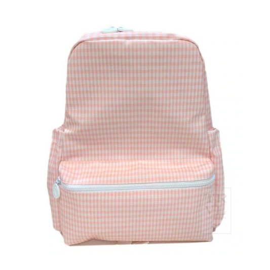 Personalized Nylon Taffy Gingham Backpack - Give Wink