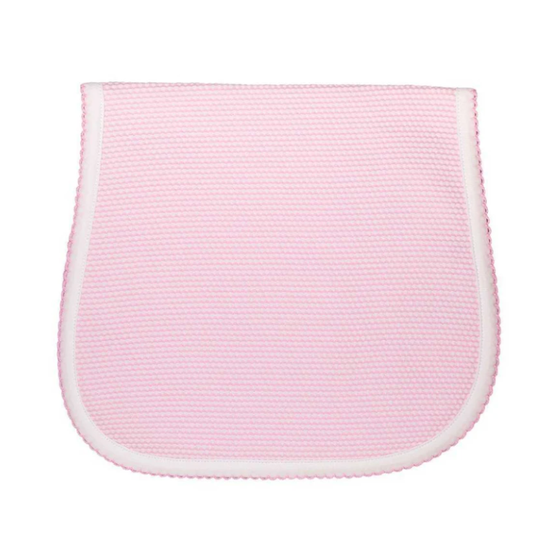 Pima Cotton Bubble Burp Cloth - Pink - Give Wink