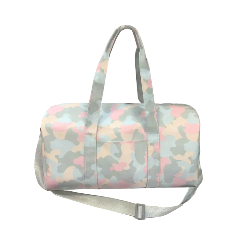 Personalized Nylon Pink Camo Duffel Weekender - Give Wink