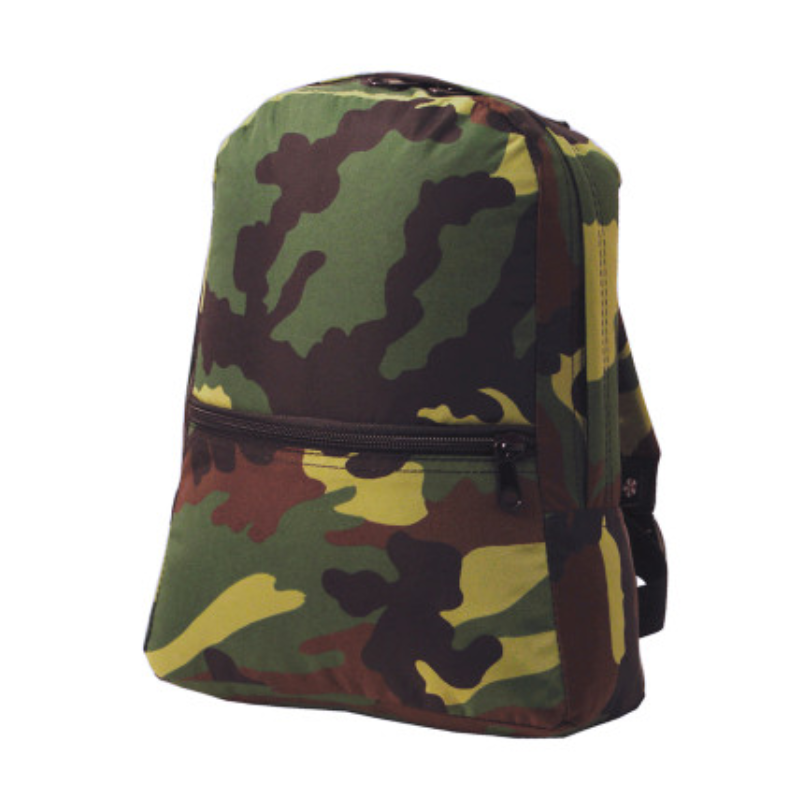 Personalized Seersucker Camo Large Backpack - Give Wink
