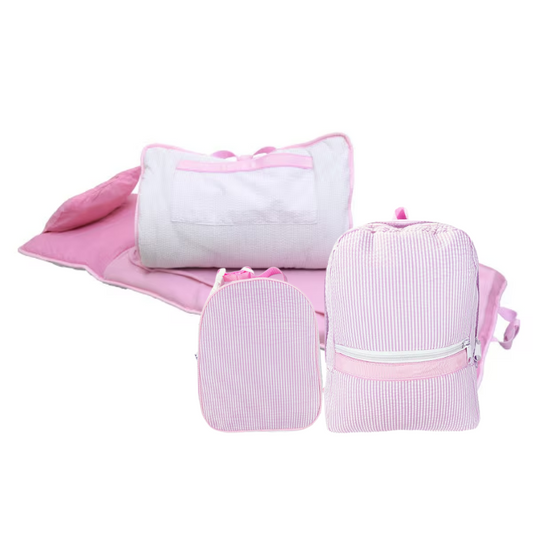 Hungry Back-to-School Bundle - Pink Seersucker - Give Wink