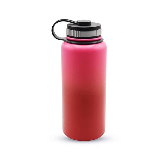 Pink/Red Water Bottle 32 oz Stainless Steel - Give Wink