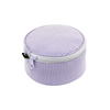 Personalized Seersucker Lilac Round Multi Purpose Pouch - Give Wink