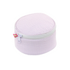 Personalized Seersucker Baby Pink Round Multi Purpose Pouch - Give Wink