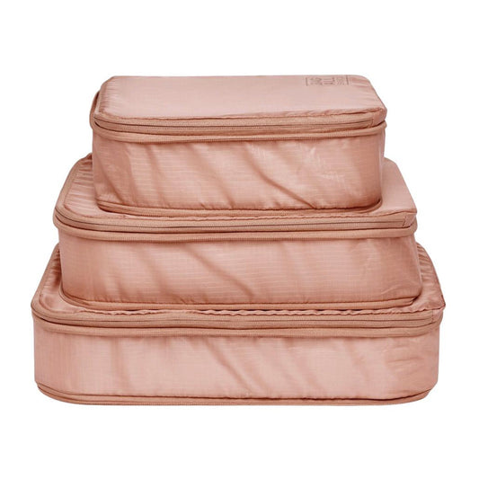 Compression Packing Cubes Set of 3 - Blush - Give Wink