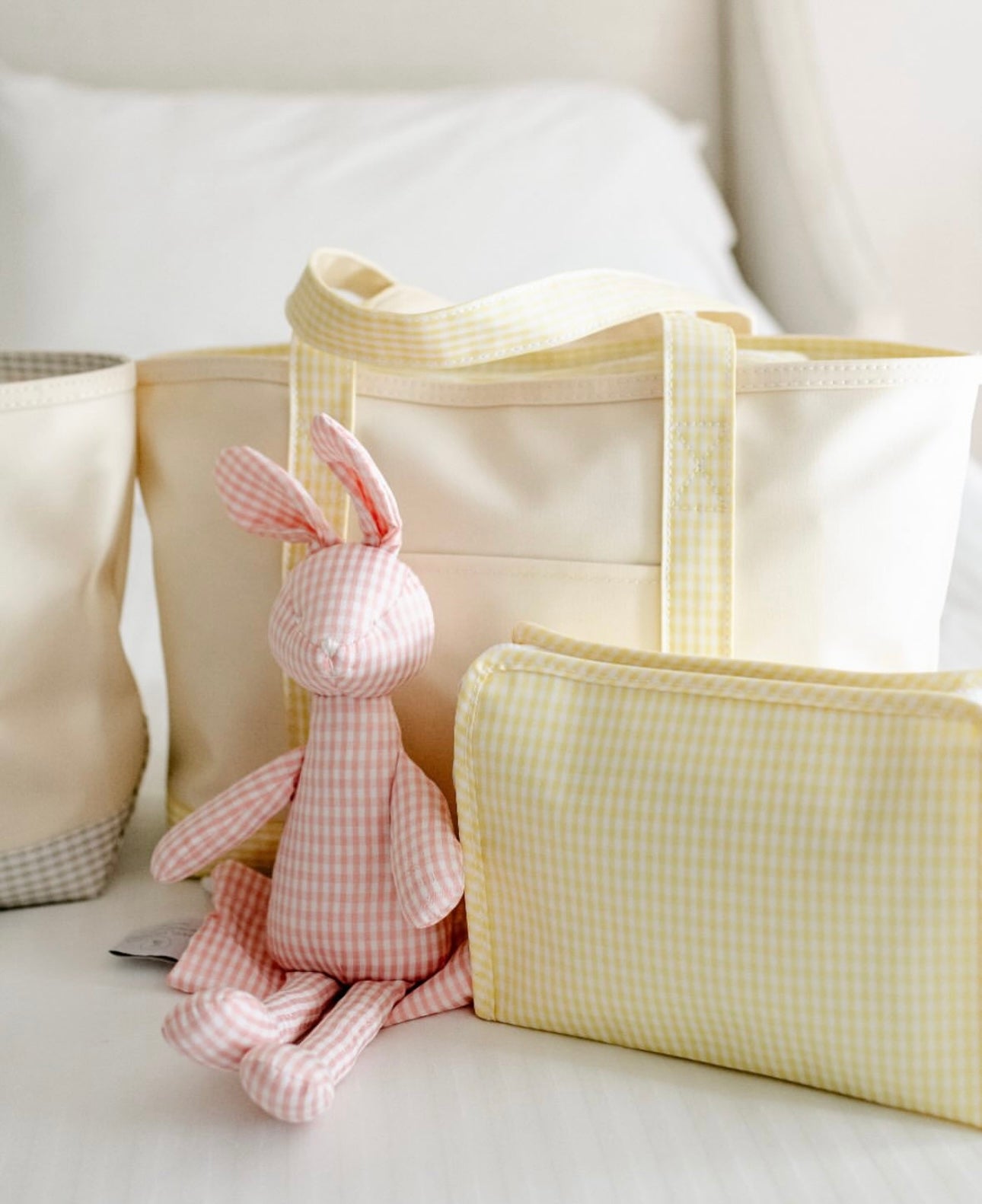 Personalized Nylon Gingham Yellow Duet - Give Wink