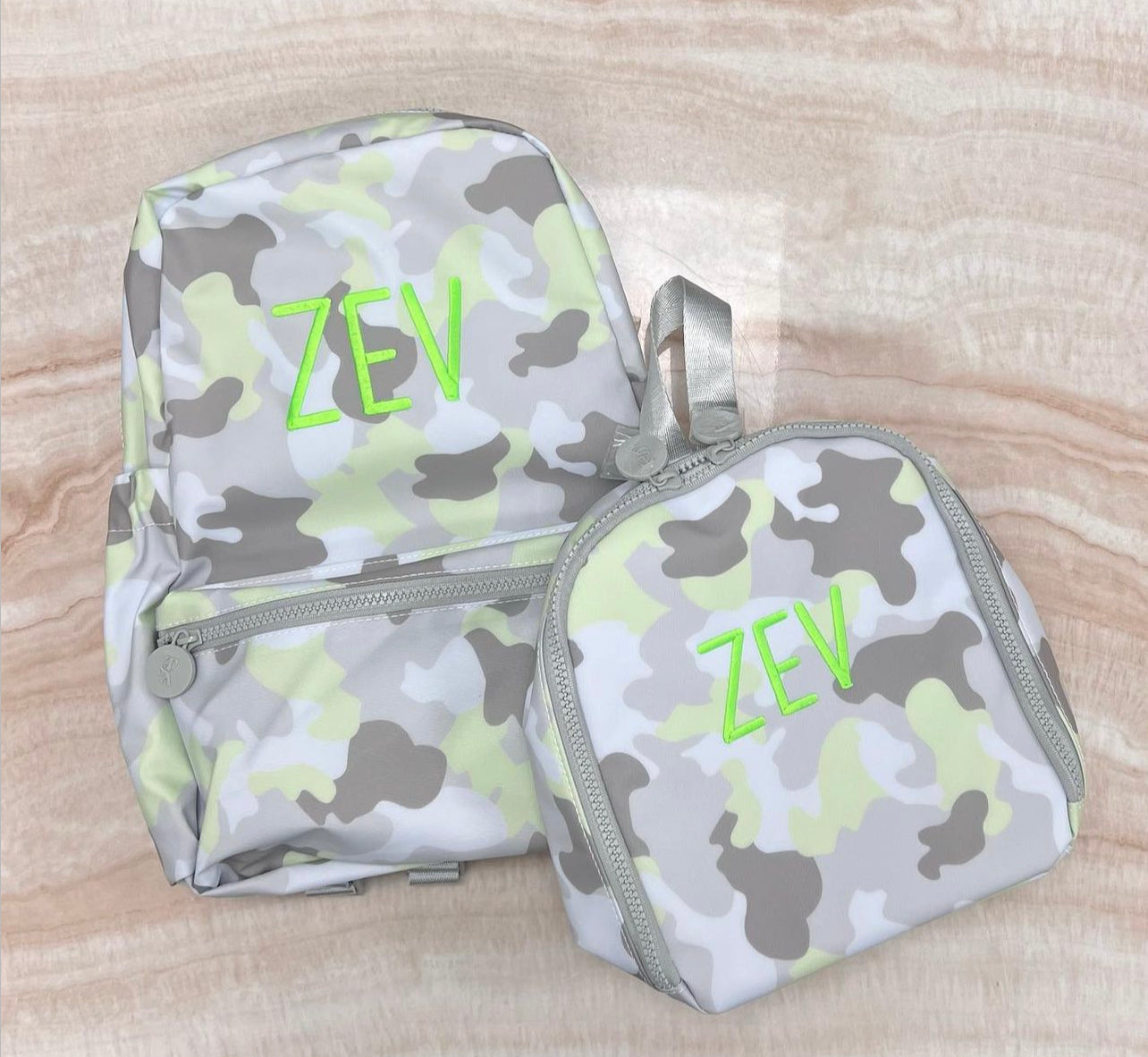 Personalized Nylon Green Camo Backpack - Give Wink