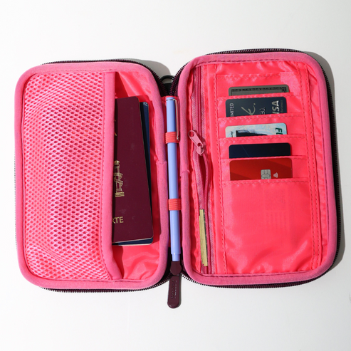 Neoprene Passport Wallet - Give Wink