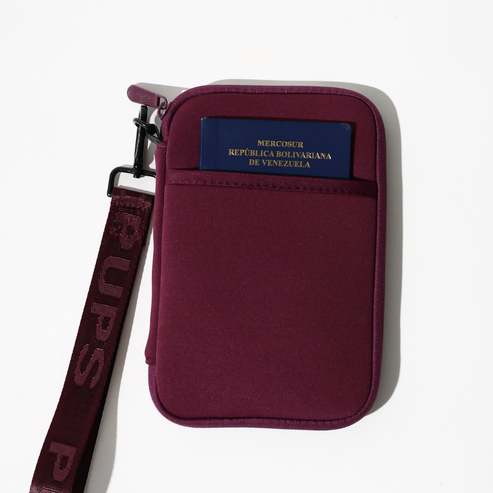 Neoprene Passport Wallet - Give Wink