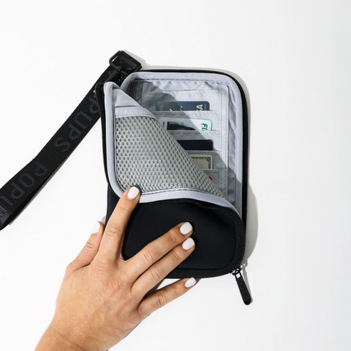 Neoprene Passport Wallet - Give Wink