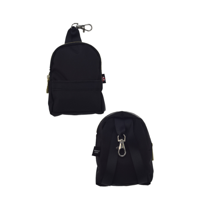 Personalized Nylon Black Teeny Tiny Mini-Backpack - Give Wink