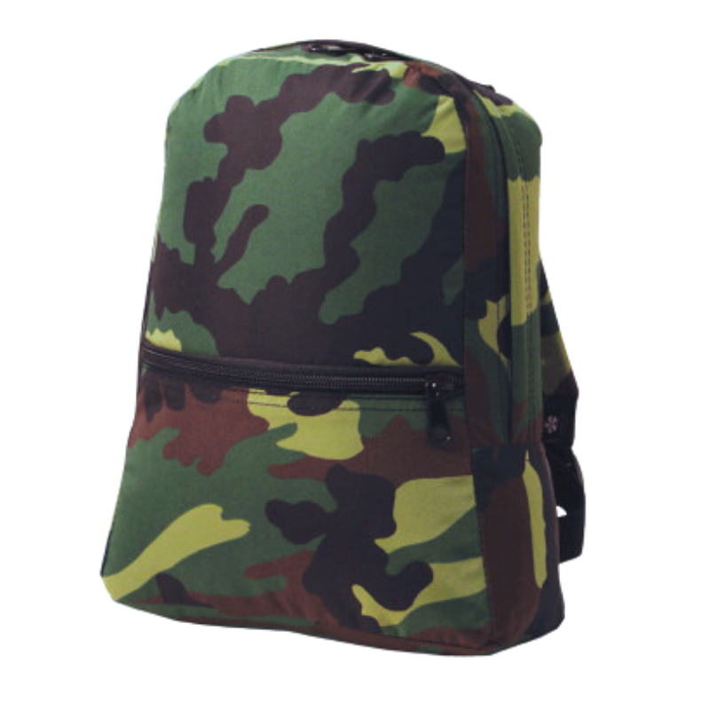 Personalized Nylon Camo Large Backpack - Give Wink
